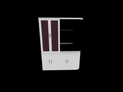 Glass Cocktail Bar 3D Model